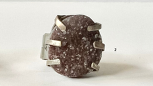Load image into Gallery viewer, Handmade & Stamped Amethyst and Druzy Rings