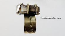 Load image into Gallery viewer, Handmade & Stamped Amethyst and Druzy Rings